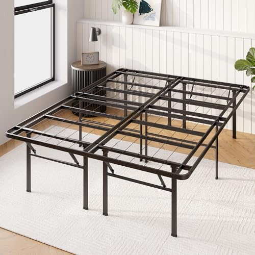 Zinus Premium SmartBase 4 Extra Inches high for Under-bed Storage/Mattress Foundation/Platform Bed Frame/Box Spring Replacement/Quiet Noise-Free, Queen, Black (OLB-SB13-18Q)