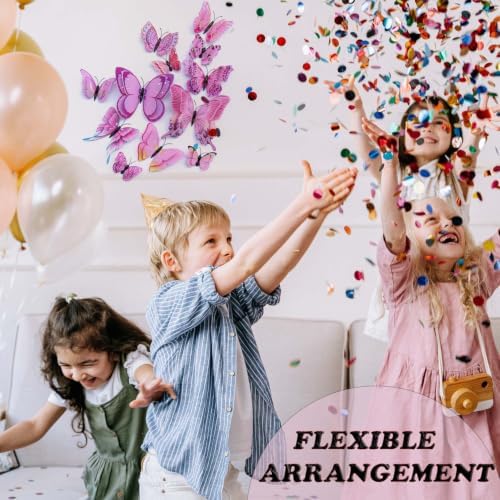 OPSEAM 3D Butterfly Wall Decor Butterfly Decorations Stickers with Magnets