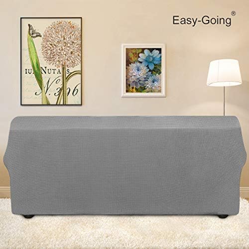 Easy-Going Stretch Oversized Sofa Couch Slipcover Washable Light Gray