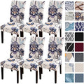 SearchI Fit Stretch Removable Washable Short Dining Chair Covers Slipcover Protector, Spandex Fabric Chair Cover for Dining Room, Hotel, Ceremony