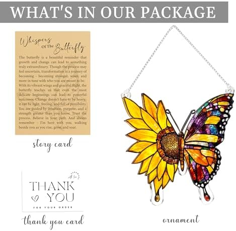 Butterfly Gifts for Women, Butterfly Christmas Ornaments for Tree Hanging