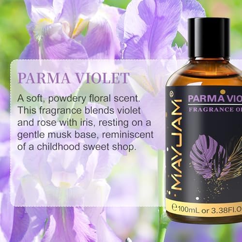 MAYJAM Parma Violet Fragrance Oil for Diffusers for Home, 100ML/3.38FL.OZ