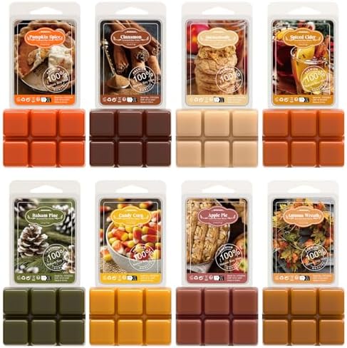 ARVIDSSON Fall Scented Wax Melts, Natural Autumn Wax Cubes for Wax Warmer