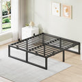 18 Inch Metal King Bed Frame with Steel Support, Noise-Free