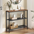 VASAGLE 31.5" Console Table, Narrow Behind Couch Table, 3 Tier