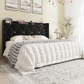 SHA CERLIN King Size Bed Frame with Storage Headboard & Charging Station