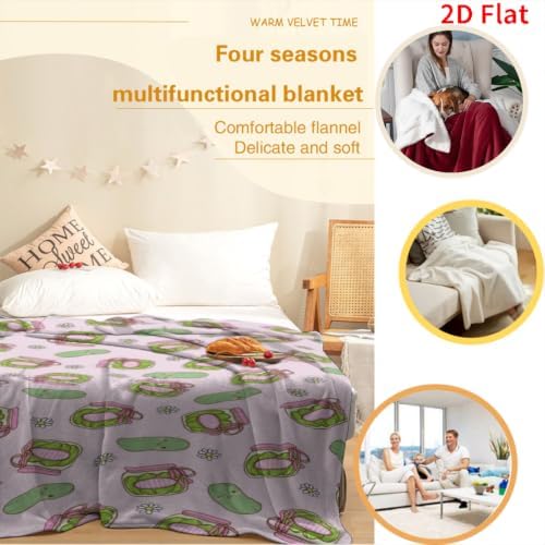 Pickles Blanket 60"x80", Soft Lightweight Throw Blanket for Kids Teens Adults, All Season Cozy Decorative Blanket for Sofa Bed Couch Travel