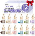 AROIC 12 Pack Car Air Freshener, Car Essential Oil Air Freshener Diffuser