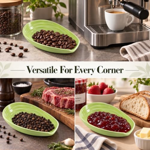 Ceramic Spoon Rest for Stove Top, 5.7 In Spoon Holder for Kitchen Counter