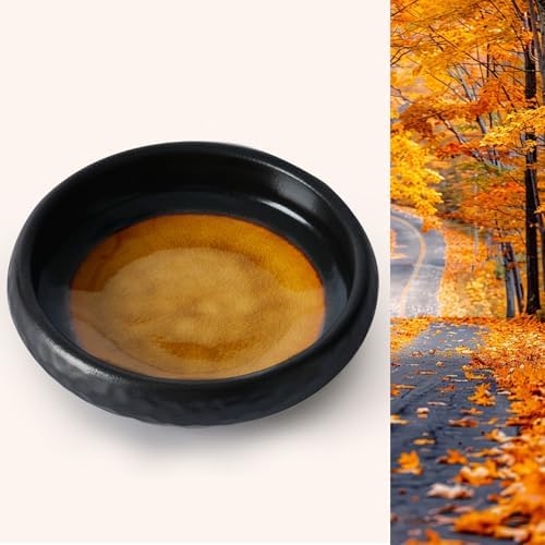 6 Inch Japanese Incense Holder Stick,Ceramic Handmade Crack Yellow Glaze