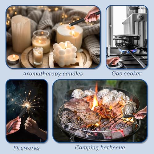 2 PCS Candle Lighter,Windproof Flameless Rechargeable Electric Lighter