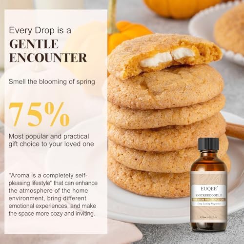 EUQEE Snickerdoodle Fragrance Oil for Candle Making (2.02 Fl oz/60 ml)