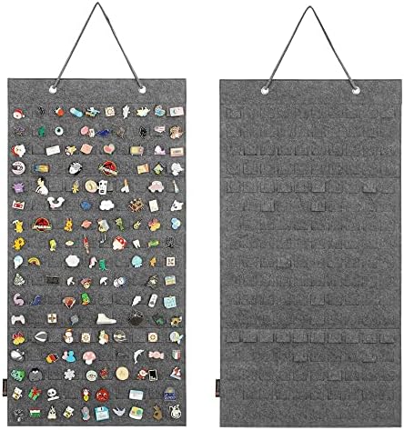 PACMAXI Hanging Brooch Pin Organizer, Display Pins Storage Case