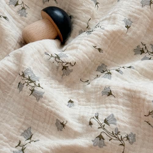 Vintage Floral Duvet Cover Queen with Ruffles, Hyacinth, No Pillow