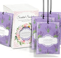 Lavender Sachets for Drawers and Closets - 12 Pack Long Lasting Odor Eliminator Bags, Natural Fresh Scent for Wardrobe, Storage, Car & Home, Air Freshener Sachets