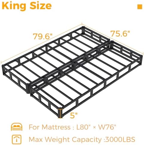 Split King Box Spring 5 Inch Low Profile