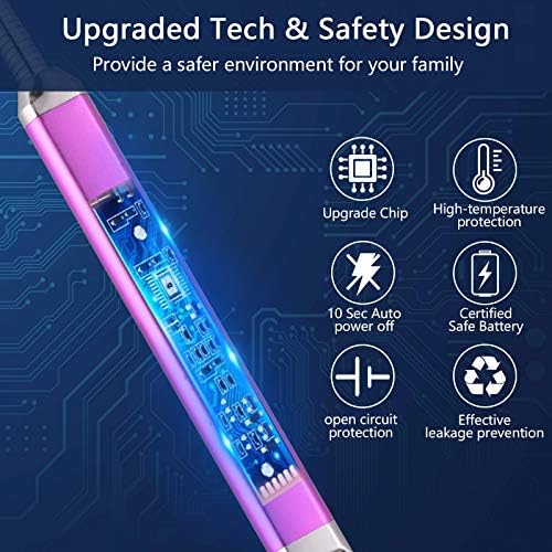 MEIRUBY Electric Candle Lighter, Valentine's Day Gifts for Women Mom Men Wife, USB Arc Rechargeable Windproof Long Lighter for Candle BBQ Birthday Housewarming Gift Idals