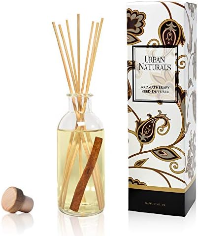Urban Naturals Reed Diffuser Set, Cinnamon Vanilla - Bathroom Shelf Décor
