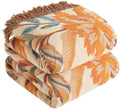 Boho Throw Blanket for Bed 90”x98”, 100% Cotton Blanket for Couch Sofa