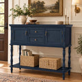 ARTPOWER Console Table with 2 Drawers, Retro Entryway Table with 2 Door