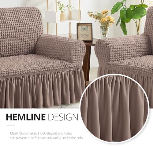 NICEEC Arm Chair Covers Armchair Covers Universal Slipcovers with Skirt