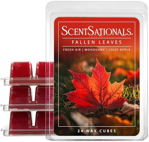 Scentsationals Fallen Leaves, Autumn Air Fall Wax Melts 10oz (24 Cubes)