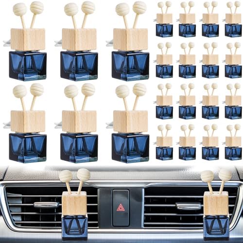 Zubebe 100 Pcs Car Diffuser Vent Clip Empty Diffuser Bottle, Gradient Black