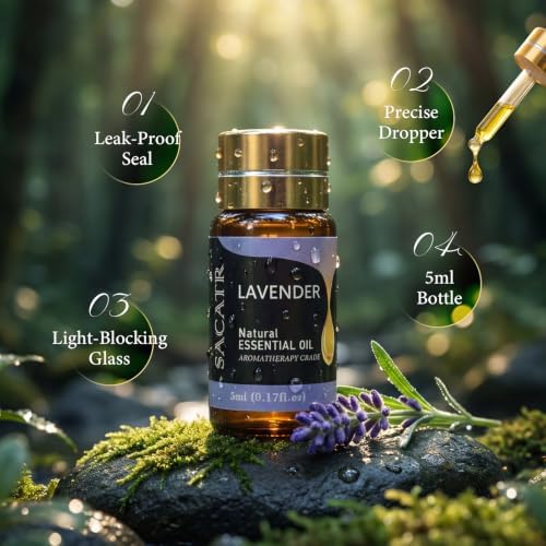 SACATR 25 Pcs Natural Essential Oil Sets, Fragrance Oil Scent (25 * 5ML)