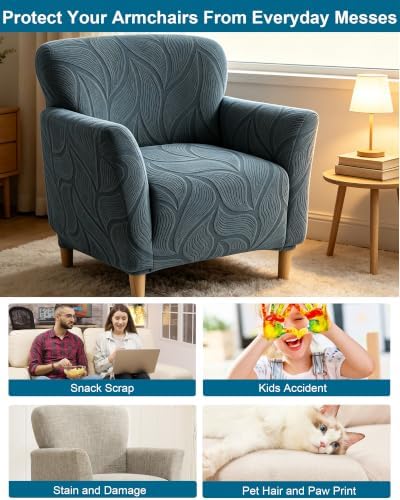 CRFATOP Accent Chair Cover, Stretch Armchair Slipcover for Living Room,A37