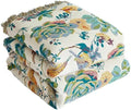 Boho Throw Blanket for Bed 90”x98”, 100% Cotton Blanket for Couch Sofa