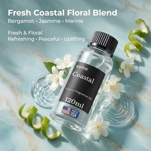 Coastal Cabana Hotel Diffuser Oil Refill 120 mL, Jasmine Bergamot
