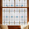 ADD.HERES Window Privacy Film, Stained Glass Window Film, 35.4" x 78.7"