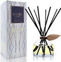 Reed Diffuser Set, Smoked Vanilla Scented Oil Diffuser with Sticks, Home Fragrance Accessories for Bathroom Shelf Decor, Aroma Diffusers for Home or Office Fall Decor, USA Made
