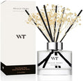 WEALD TRIBE Flower Reed Diffuser Set Fresh Linen Scent for Bathroom Decor