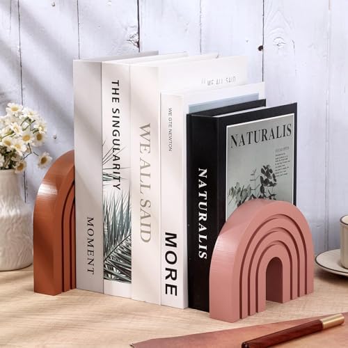 3 Set Pink Boho Shelf Decor Wood Arch Ends