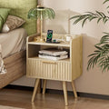 Huuger Nightstand with Charging Station, USB-C Port, End Table
