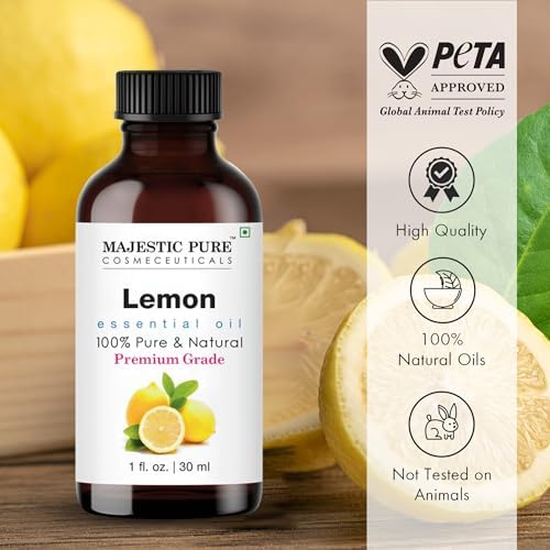 Majestic Pure Lemon Essential Oil for Diffuser - 1 Fl Oz