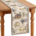 patdrea Designer Vintage French Floral Table Runner,12"X102"
