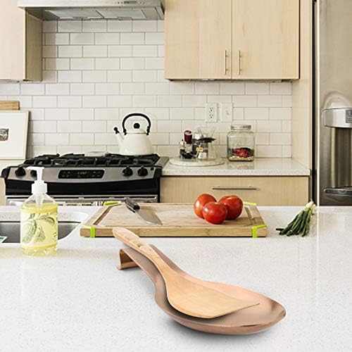 VanlonPro Stainless Steel Spoon Rest, Spatula Ladle Holder, Stainless Steel Utensil Spoon Rest Holder, Brushed Finish, Dishwasher Safe 9.8 x 3.7 Inch (Rose Gold 1PC)
