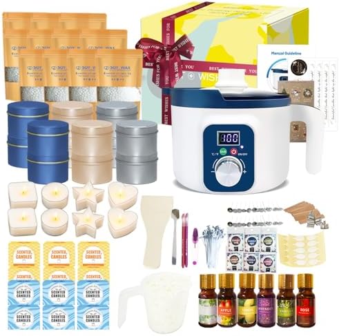 DIY Scented Candle Making Kit for Adults with Digital Wax Melting Pot