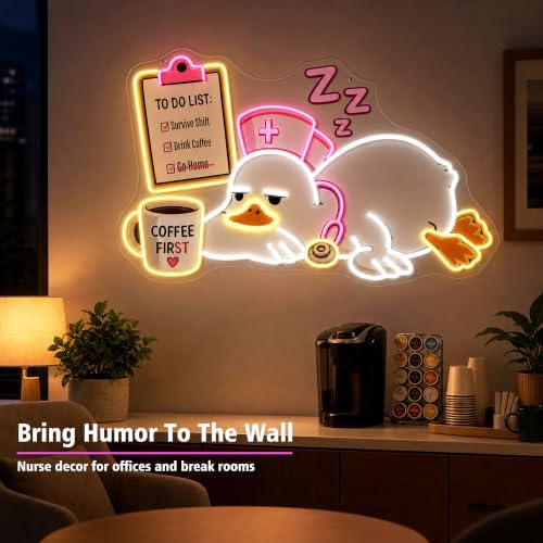 Nurse Office Decor Neon Sign, Nurse Gifts for Women and Men