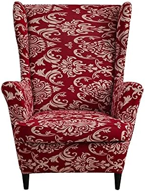 NILUOH Wingback Chair Covers 2-Piece, Armchair Slipcovers for Living Room
