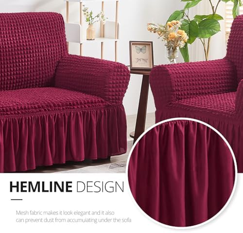NICEEC Arm Chair Covers Armchair Covers Universal Slipcovers with Skirt