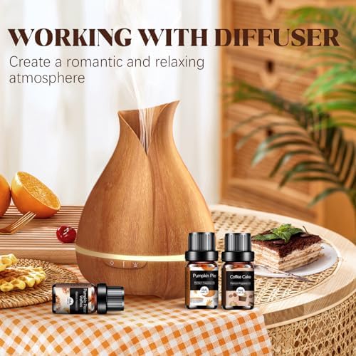 Bakery Essential Oils Set for Diffusers for Home, Fragrance Oil Autumn Set