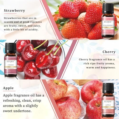 EUQEE 6PCS Premium Fruit Fragrance Oil Gift Set for Soap Making-So Sweet