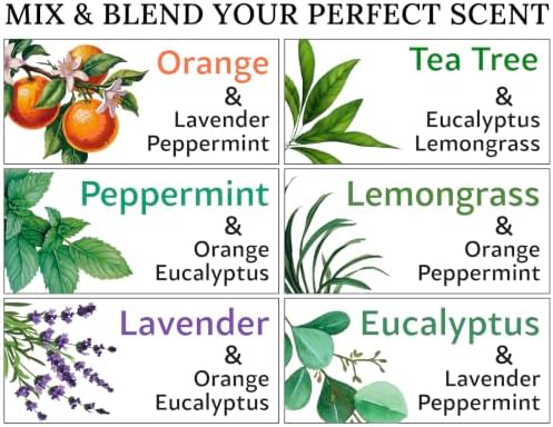 Essential Oils Set - Top 6 Oils for Diffusers for Home, for Air Purifier