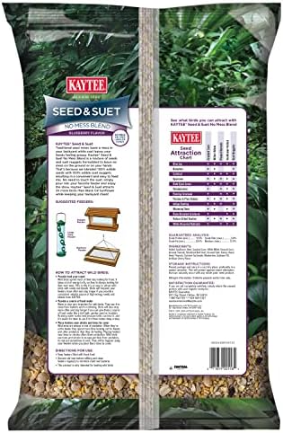 Kaytee Seed & Suet No Mess Blend Blueberry Flavor 10 Pounds