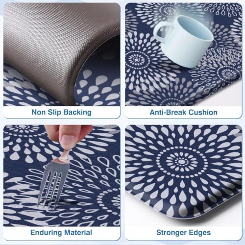 LuxStep Kitchen Mats for Floor,Cushioned Rug Anti-Fatigue for Kitchen Decor