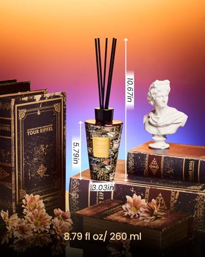 M&SENSE Reed Diffuser Set, Roasted Coffee, 8.79 oz Natural Essential Oil