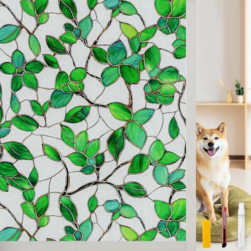 Frosted Privacy Window Film Static Cling Decorative Glass Film23.6x78.7in